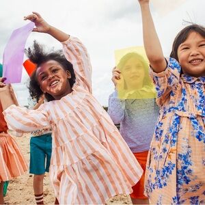 MORLEY Samba Lipari Striped Cotton Dress 10Y